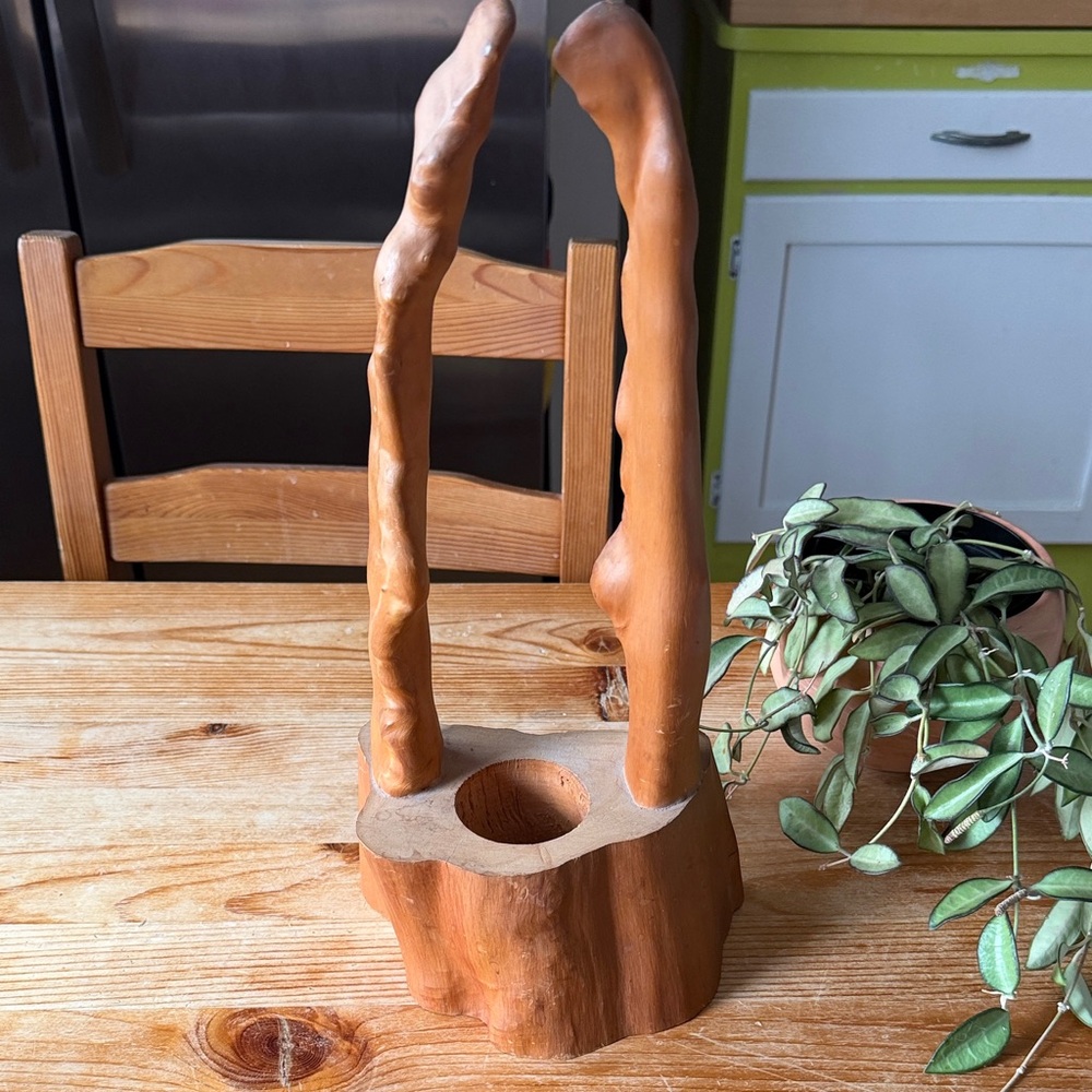 Vintage Cypress Knee Candle Holder